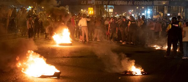 Protestas en Ecuador Protestas en Ecuador - Sputnik Mundo