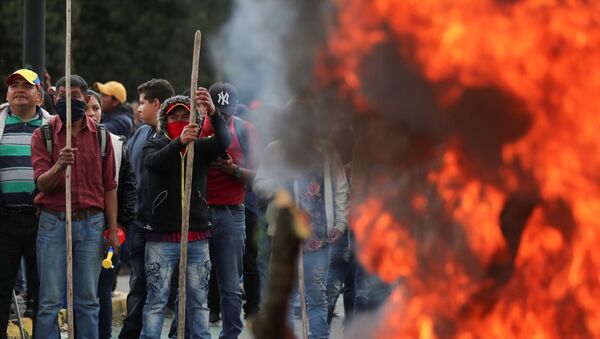 Protestas en Ecuador - Sputnik Mundo