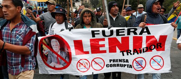Protestas en Ecuador - Sputnik Mundo