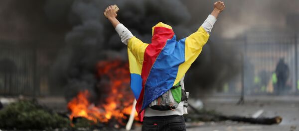 Protestas en Ecuador Protestas en Ecuador - Sputnik Mundo