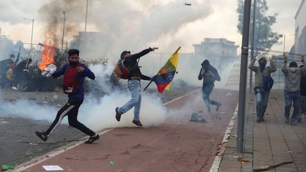 Protestas en Ecuador - Sputnik Mundo