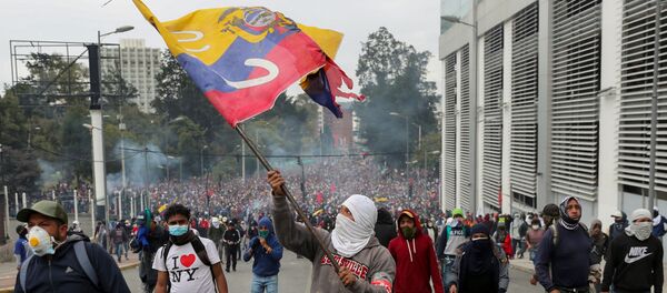 Protestas en Ecuador - Sputnik Mundo