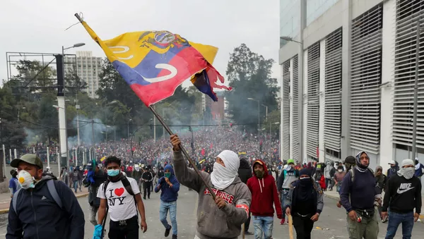 Protestas en Ecuador - Sputnik Mundo