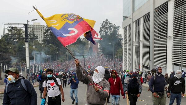 Protestas en Ecuador - Sputnik Mundo