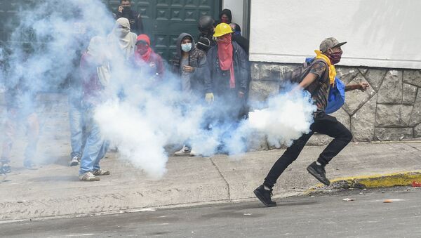 Protestas en Ecuador - Sputnik Mundo