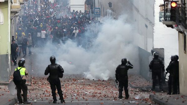 Protestas en Ecuador - Sputnik Mundo