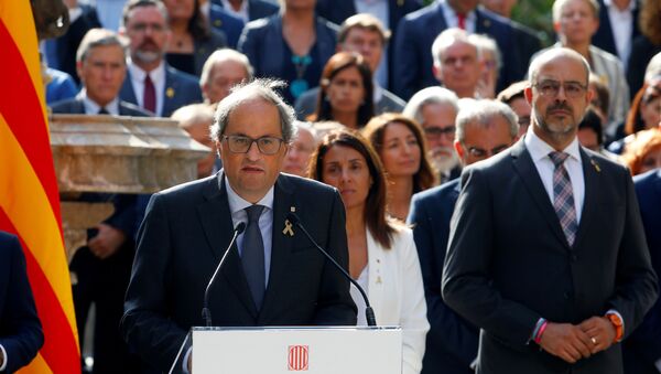 Quim Torra, el presidente del Gobierno catalán - Sputnik Mundo