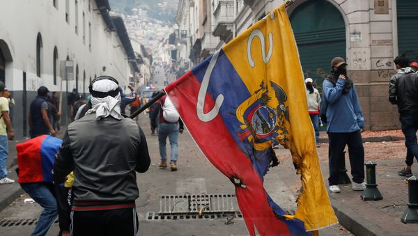 Protestas en Ecuador - Sputnik Mundo