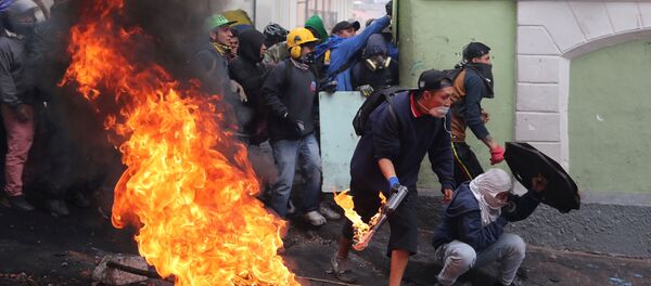 Protestas en Ecuador - Sputnik Mundo