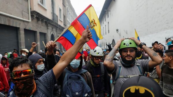 Protestas en Ecuador - Sputnik Mundo