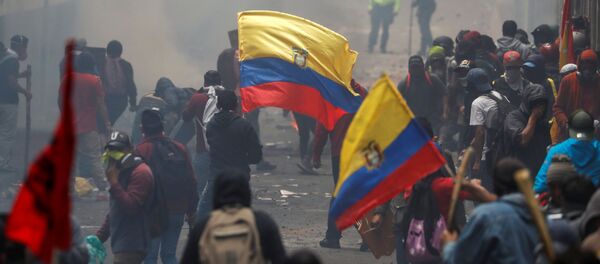 Protestas en Ecuador - Sputnik Mundo