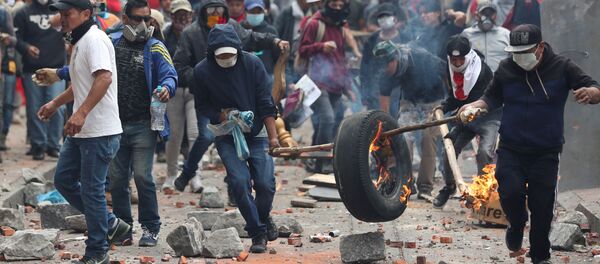 Protestas en Ecuador - Sputnik Mundo