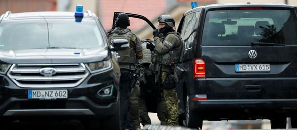 Agentes de la Policía en el lugar del tiroteo Agentes de la Policía en el lugar del tiroteo - Sputnik Mundo