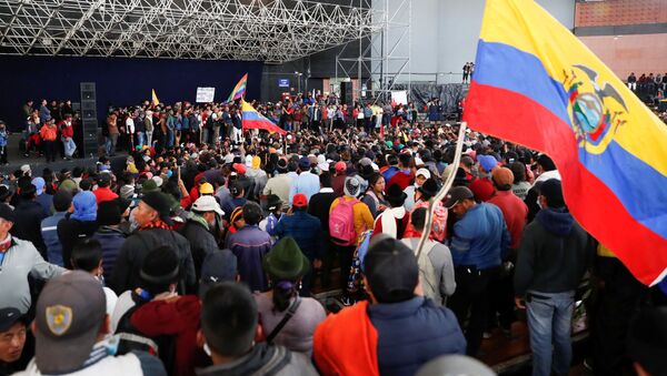 Protestas en Quito, Ecuador - Sputnik Mundo