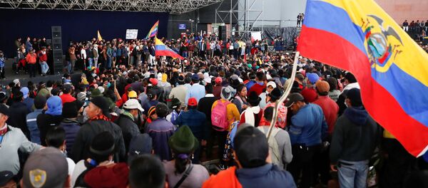 Protestas en Quito, Ecuador - Sputnik Mundo