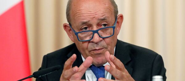 Jean-Yves Le Drian, el ministro de Exteriores de Francia Jean-Yves Le Drian, el ministro de Exteriores de Francia - Sputnik Mundo