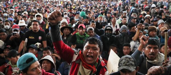 Protestas en Quito, Ecuador - Sputnik Mundo