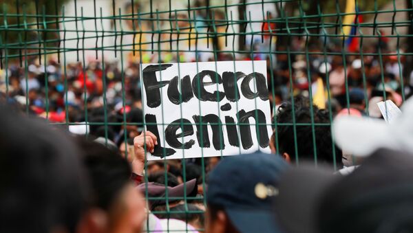 Protestas en Quito, Ecuador - Sputnik Mundo