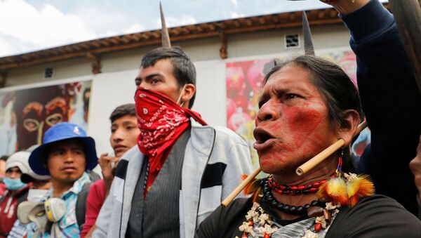 Protestas en Ecuador - Sputnik Mundo