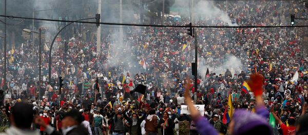 Protestas en Quito, Ecuador - Sputnik Mundo