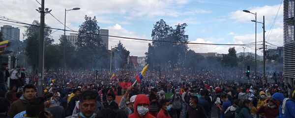 Protestas en Quito, Ecuador - Sputnik Mundo