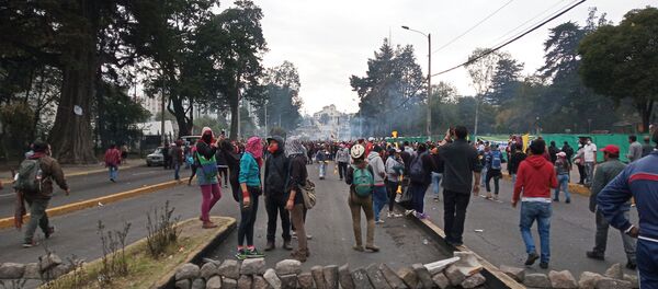 Protestas en Quito, Ecuador (archivo) - Sputnik Mundo