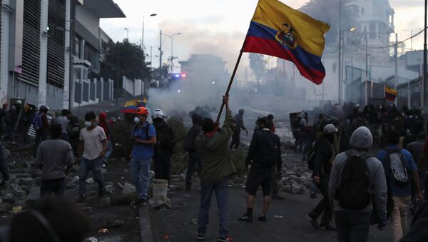 Protestas en Quito, Ecuador - Sputnik Mundo