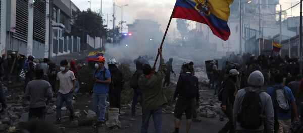 Protestas en Quito, Ecuador - Sputnik Mundo