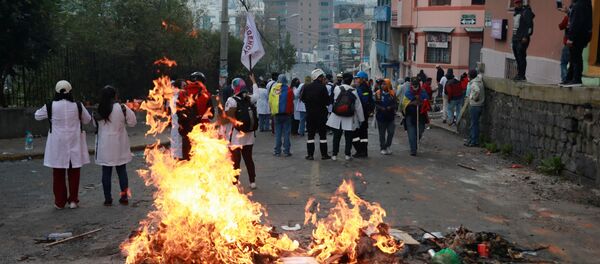 Protestas en Quito, Ecuador - Sputnik Mundo