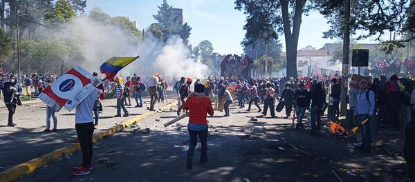 Protestas en Quito, Ecuador (archivo) - Sputnik Mundo