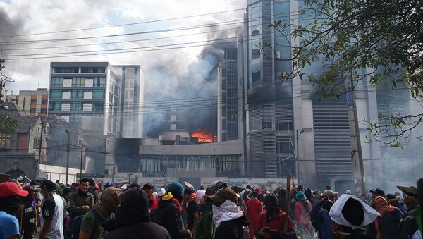 Protestas en Quito, Ecuador - Sputnik Mundo