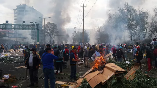 Protestas en Quito, Ecuador - Sputnik Mundo