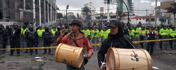 Protestas en Quito, Ecuador - Sputnik Mundo