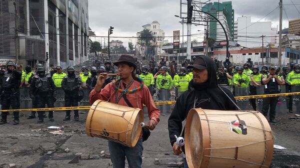 Protestas en Quito, Ecuador - Sputnik Mundo