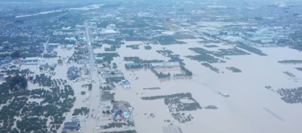 El rastro de destrucción del tifón Hagibis, a vista de pájaro  - Sputnik Mundo