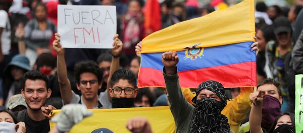 Protestas en Ecuador - Sputnik Mundo