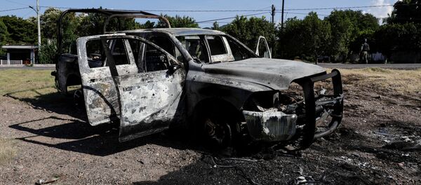 Lugar de la emboscada en Michoacán - Sputnik Mundo