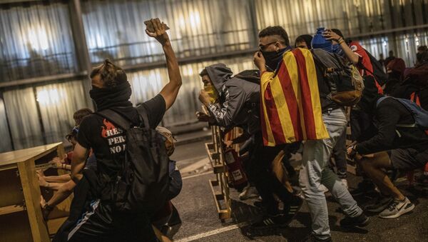 Protestas en Cataluña - Sputnik Mundo