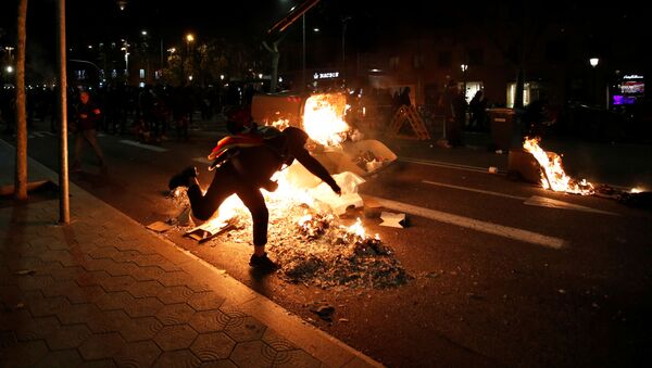 Protestas en Barcelona - Sputnik Mundo