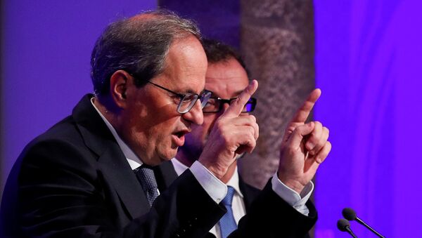 Quim Torra, el presidente del Gobierno catalán - Sputnik Mundo