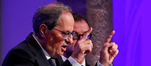Quim Torra, el presidente del Gobierno catalán - Sputnik Mundo