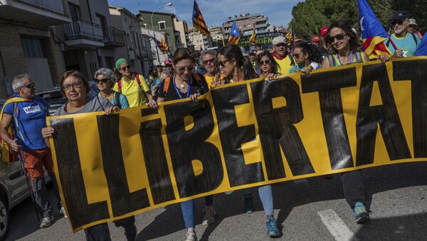 Protestas en Cataluña - Sputnik Mundo