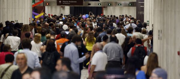 El metro de Santiago, foto de archivo - Sputnik Mundo
