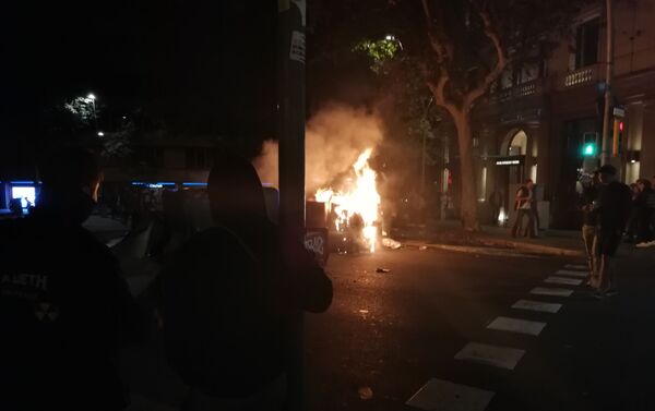Protestas en Barcelona, España - Sputnik Mundo