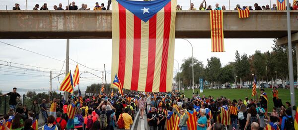 Las protestas en Cataluña - Sputnik Mundo