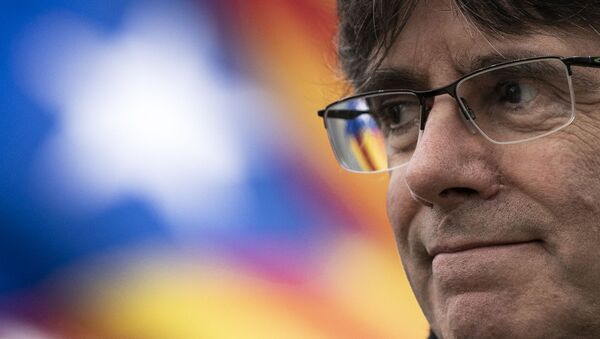 Carles Puigdemont, expresidente catalán - Sputnik Mundo