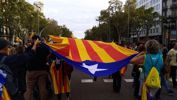 Protestas en Barcelona - Sputnik Mundo