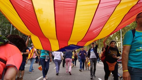 Protestas en Barcelona - Sputnik Mundo