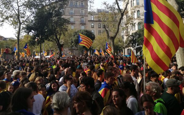 Protestas en Barcelona - Sputnik Mundo