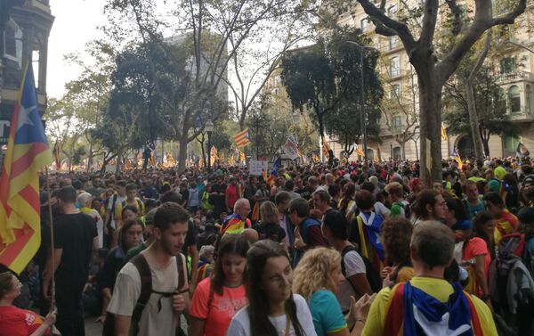 Protestas en Barcelona - Sputnik Mundo